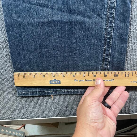 Rock Revival Deborah Easy Boot Jeans Women's 36X33 Flap Pockets Studded Bling - Picture 10 of 12